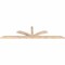 Ekena Millwork Richland Smooth Timber Gable Bracket, Douglas Fir, 108"W x 27"H x 3 1/2"D x 3 1/2"F, 6/12 Pitch GBW108X27X0404RIC00SDF - alternate 2
